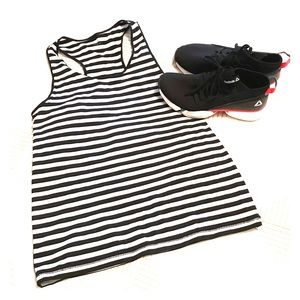 Striped New Balance J Crew Activewear Tank S
